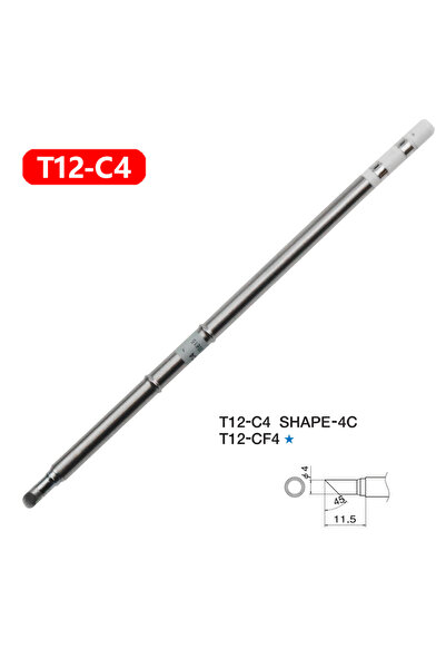 Choice10 T12-C4 T12 Soldering Iron Tips Replacement Various Models of Tip Ele...