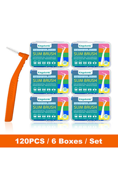 Choice1 فرشاة أسنان كينجوبزنيس 120 قطعة، مقاس 1.2-1.5 مم، لتنظيف ما بين الأسن...
