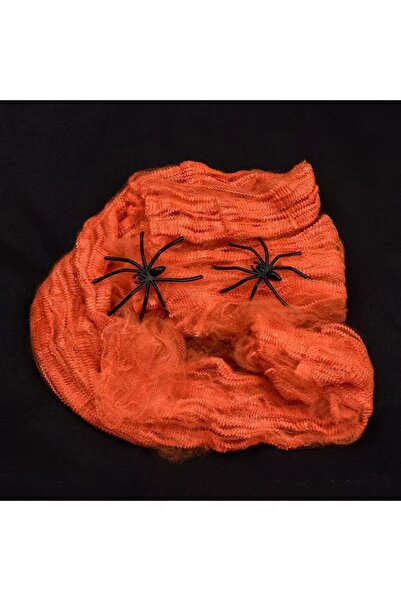 Choice1 شبكة عنكبوت برتقالية اللون، وزنها 23 غرام، لتزيين الهالوين، يمكنك صنع...