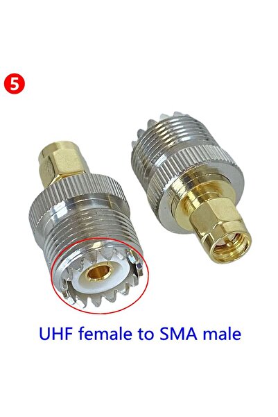 Choice3 Type5-1pcs PL259 UHF SO239 To SMA Male Plug&Female Jack Coaxial Adapt...