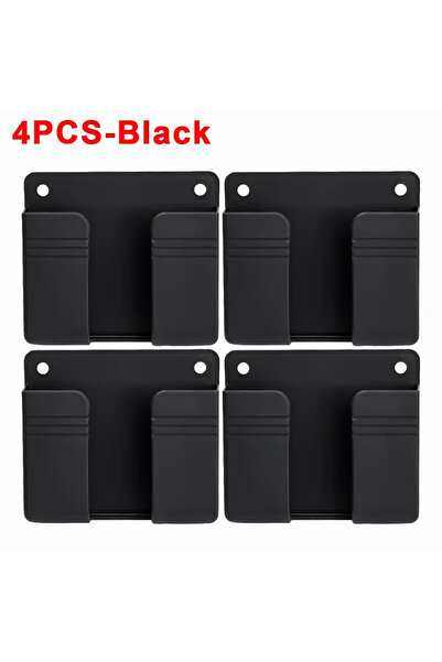 Choice3 صندوق تخزين جداري متعدد الوظائف، أسود اللون، 4 قطع، 100 مم × 85 مم × ...