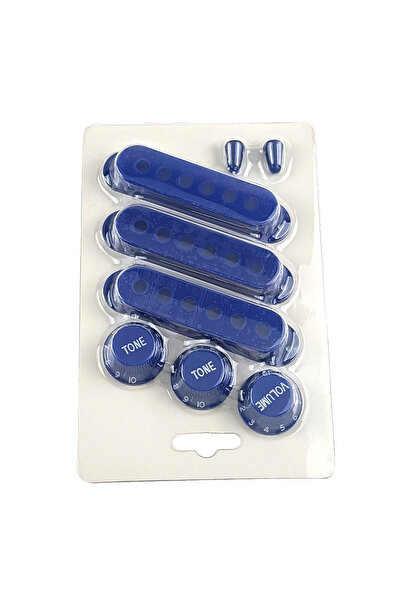 choice2 Blue 48 50 52 White Single Coil ST Guitar kup Cover 2 Tone 1 Volume K...