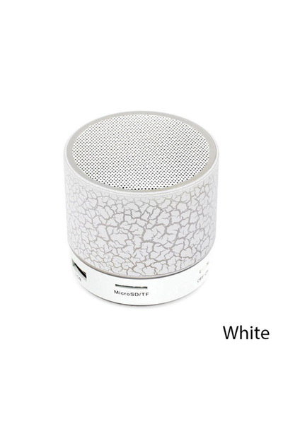 Choice4 مكبر صوت سيارة صغير محمول جديد أبيض اللون A9 مزود بإضاءة LED متلألئة ...