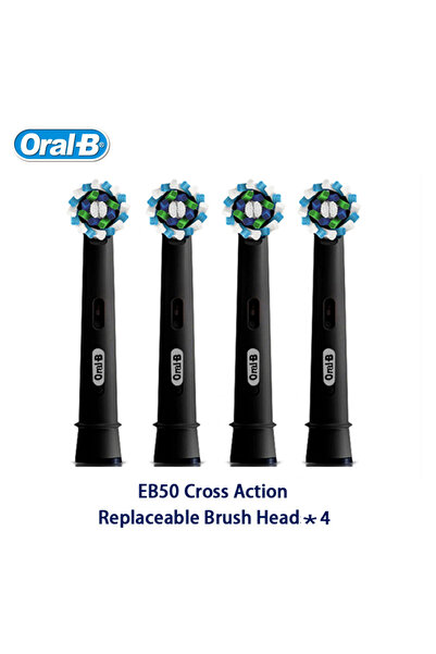 choice2 4 EB50 brush head BK Genuine Oral-B Toothbrush Head Replaceable Brush...