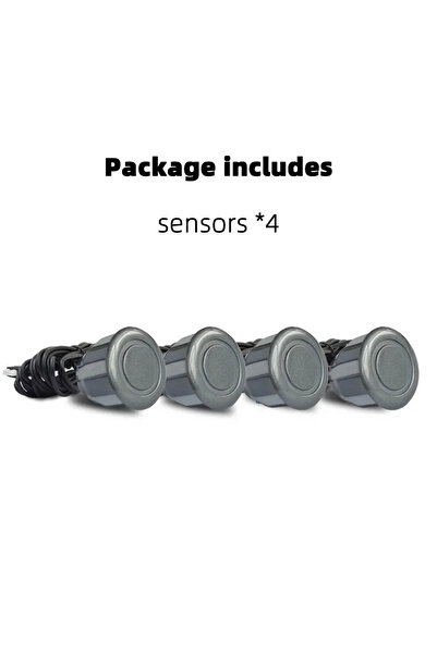 Choice10 نظام رادار الرجوع للخلف بالموجات فوق الصوتية، رمادي، 4 قطع، 22 مم. ا...