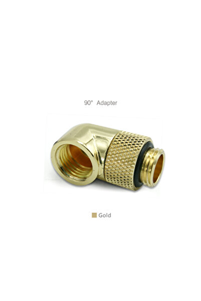 choice2 Gold 90 Rotatable Angled Adapter Fitting 45° 90 Degree Elbow, 360 Rot...