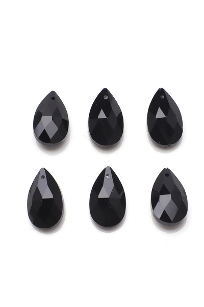 Choice12 black 20Pcs/Lot Lampwork Glass Teardrop Beads Red 13X22mm Crystal Pe...