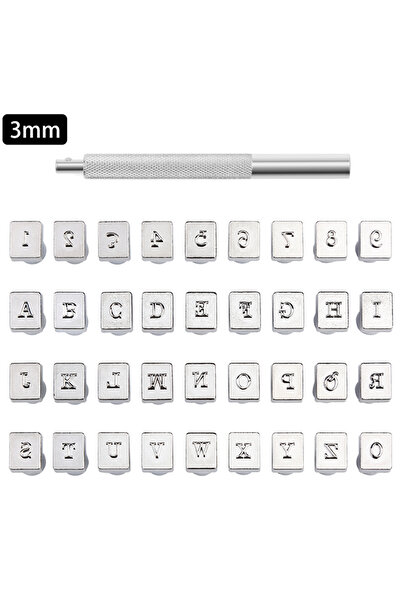 Choice6 طقم أدوات نقش وتثقيب جلد من كرابول، النوع 4، يتضمن مطرقة، ورقم، وحروف...