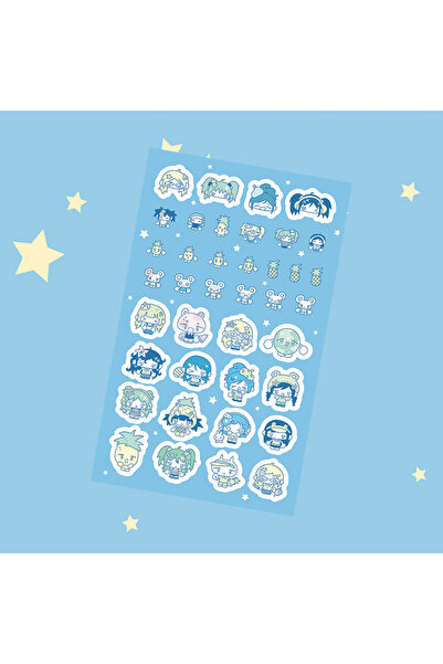 Choice5 03 ملصقات شخصية فتاة صيفية كورية لطيفة بتصميم كلاسيكي، حافظة غلاف هات...