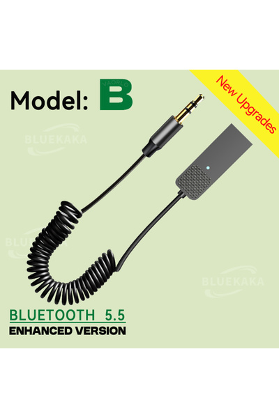 Choice3 محول صوت لاسلكي بلوتوث 5.5T07-B مُحسّن حديثًا، مزود بمنفذ USB ومقبس A...