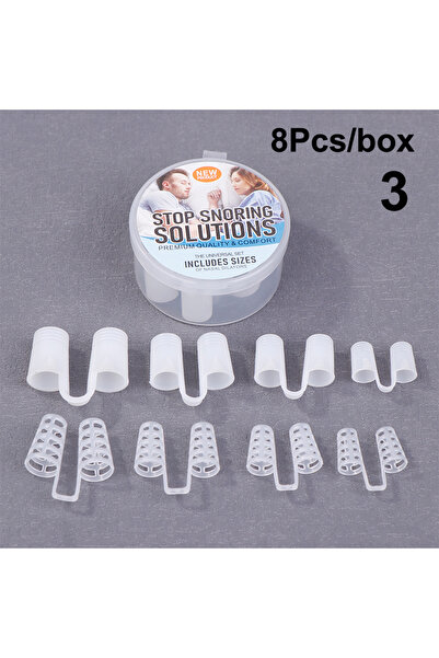 choice2 3 4/8Pcs Silicone Anti Snore Nasal Dilators Apnea Aid Snoring Nose Cl...