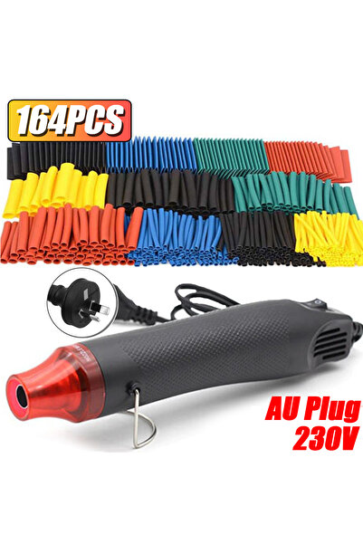 Choice4 164pcs gun(230V AU) 1160/580/164PCS Heat Shrink Tubing Kit Wire Shrin...