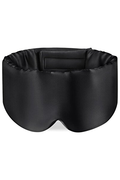 choice2 قناع نوم أسود من حرير الطبيعي 100%، قناع للعين يحجب الضوء، مناسب للسف...