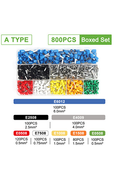 Choice 800 قطعة من النوع A، 200-1900 قطعة من أطقم أطراف أنابيب VE، أطراف توصي...