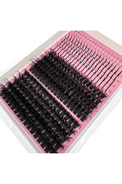choice2 16 صفًا 100120 15 صفًا من رموش كثيفة مدببة، وصلات رموش فردية سميكة