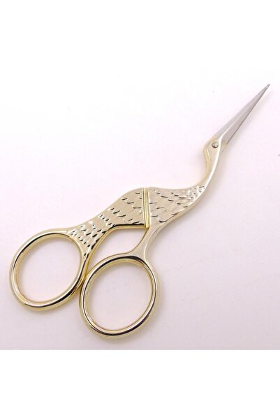 Choice Gold 13cm Vintage Style Stork Crane Scissors Antique Cutter Embroidery...