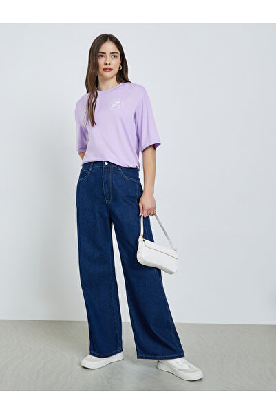 Styli Women Barrel Fit Panelled Jeans