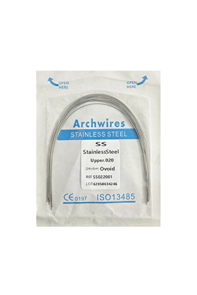 Choice9 020 أسلاك تقويم الأسنان العلوية من الفولاذ المقاوم للصدأ، 10 قطع/عبوة...