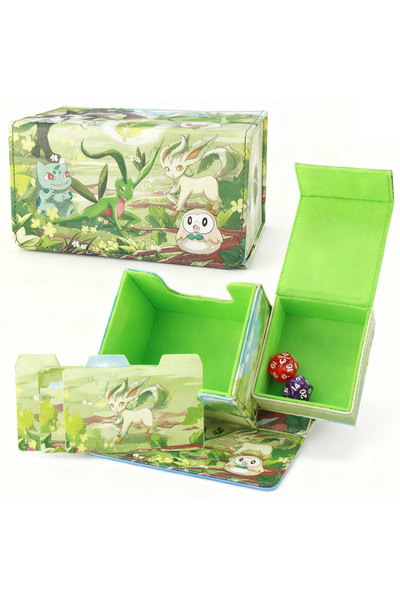 Choice3 Grass-type LOL-Jinx Deck Box Dicewinder for MTG Riftbound,Fits 100 Do...