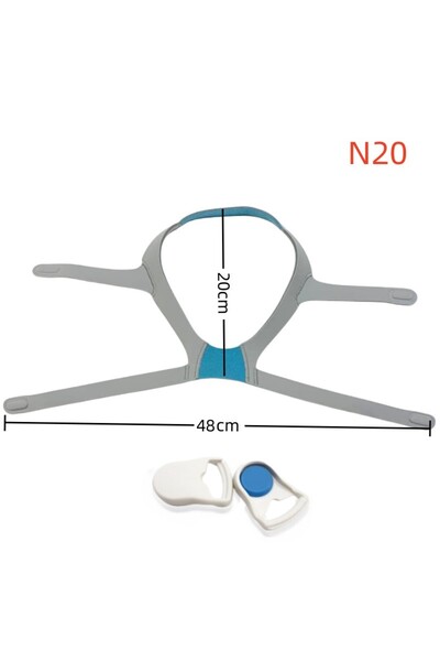 Choice عصابة رأس N20 CPAP قابلة للتعديل، عصابة رأس بديلة لجهاز التنفس الصناعي...