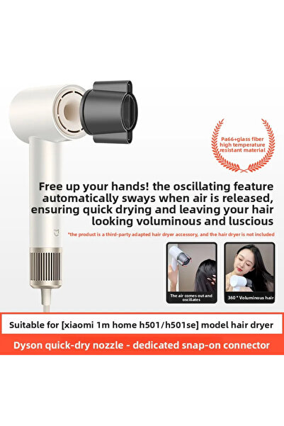 Choice9 Quick-dry H501/H501SE for Mijia Hair Dryer Drying Modeling Mouthpiece...