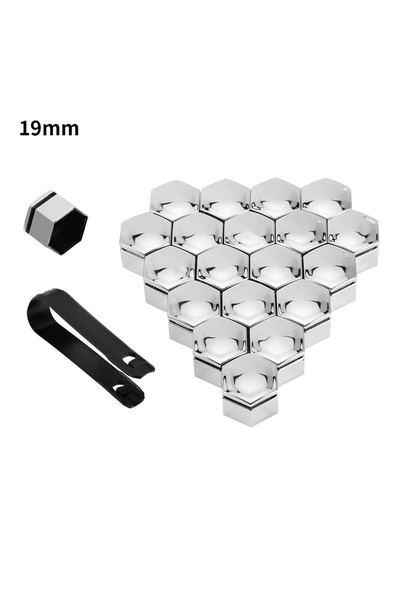 Choice9 19mm Silver 1/3set Car Wheel Nut Caps Auto Hub Screw Cover 17/19/21mm...