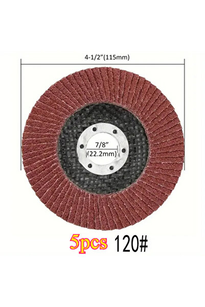 Choice3 5 قطع من أقراص الصنفرة ذات حبيبات 120، من 1 إلى 5 قطع من أقراص الصنفر...