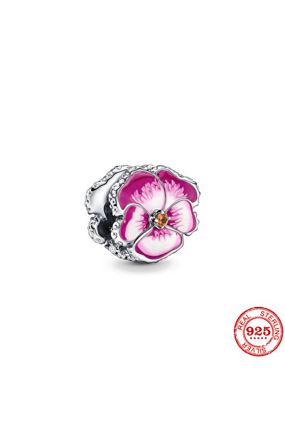 Choice7 خرزة على شكل فراشة من الفضة الإسترليني عيار 925، مزينة بأربع أوراق بر...