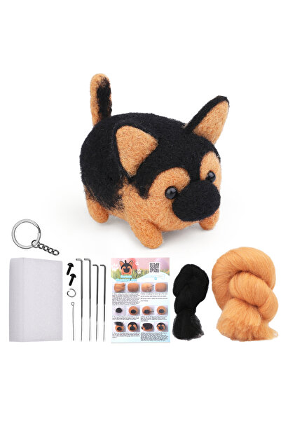 Choice5 مجموعة مواد صوف غير مكتملة الصنع من نوع KRABALL، مناسبة لصنع الدمى وا...