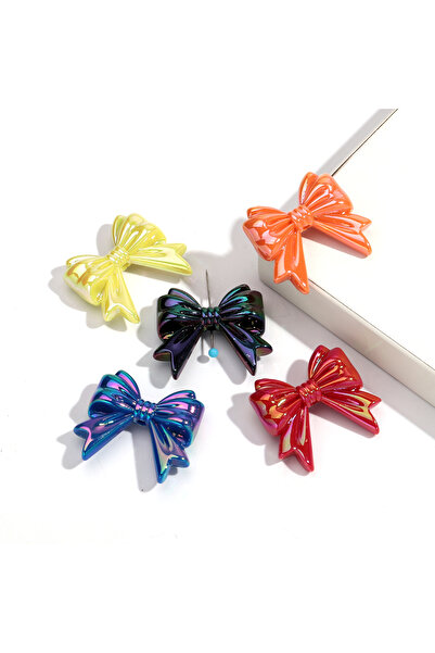 Choice11 32x36mm-10pcs random mix color 10pcs AB Colorful 32x36mm Bowknot Acr...