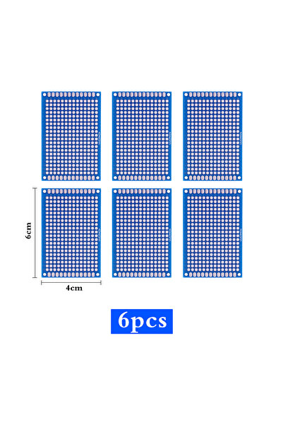 Choice1 4x6cm 6pcs PCB Circuit Prototyping Board Double Side Prototype Boards...