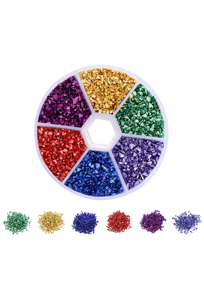 Choice16 S Style 04 60 غرام/علبة، أحجار زجاجية مطحونة، حشو راتنج لقوالب راتنج...