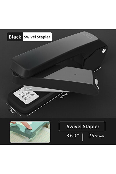 Choice5 Deli Black 24/6 Staples Durable Stapler Swivel Stapler Manual Office ...