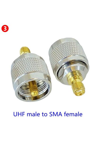Choice1 النوع 3 - قطعة واحدة PL259 UHF SO239 إلى SMA قابس ذكر ومقبس أنثى، موص...
