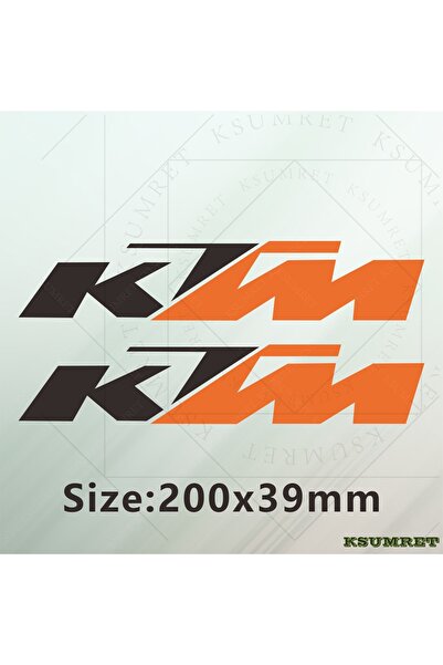 Choice9 ملصق فينيل برتقالي كبير مقاوم للماء لدراجات KTM النارية