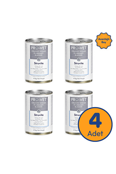 PRO-VET Struvite Urinary Idrar Yolu Destekleyici Veteriner Kedi Yaş Maması 41...