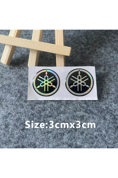 Choice3 ملصق ليزر ثلاثي الأبعاد لشعار دراجة نارية ياماها، 3 سم