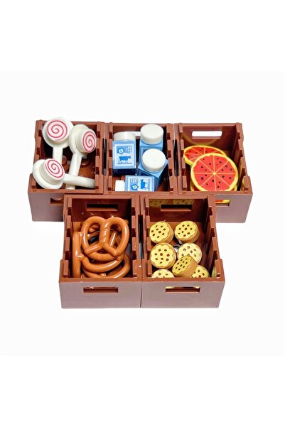 Choice8 مجموعة أدوات الطعام - 10 قطع من الأطعمة والأدوات، مكعبات بناء، ألعاب ...