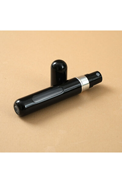 Choice11 زجاجة عطر معدنية سوداء لامعة سعة 10 مل قابلة لإعادة التعبئة، بحجم من...