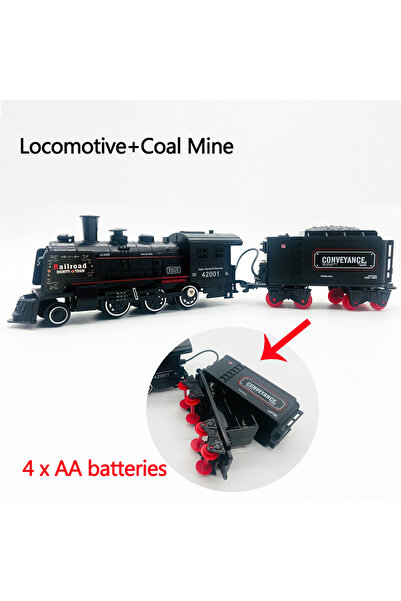 Choice5 قاطرة، عجلات بعرض 3 سم، سكة قطار، عربة شحن، نموذج، ملحقات، لعبة تركيب...