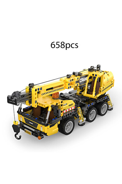 Choice1 C65005W بدون صندوق 693 قطعة مكعبات بناء سيارة لودر مدينة وشاحنة تعدين...