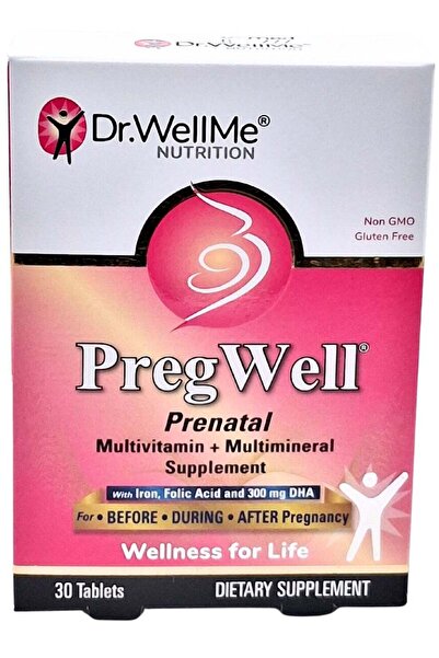 DR WELLME NUTRITION أقراص دكتور ويل مي بريجويل للحوامل، 30 قرصًا
