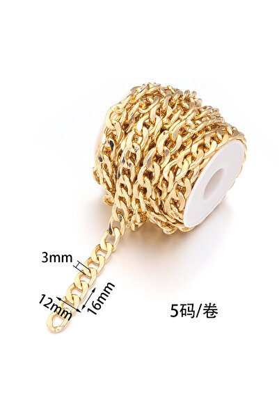 Choice8 سلاسل ألومنيوم عالية الجودة من إل جي دي، مقاس 16×12×3 مم، طول 5 ياردا...