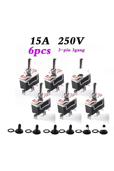 Choice5 6 قطع - 3 مفاتيح تبديل ثلاثية الأطراف - 3 دبابيس، 6 قطع مفتاح تبديل ش...