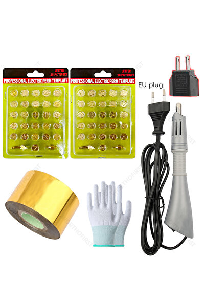 choice2 09AZ Golden Heated Stamping Foil Pen Electric Hot Applicator Tool Kit...