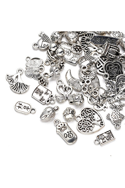 Choice4 20grams style 01 20/50Grams Ancient Silver Color Alloy Mixed Beads Bi...