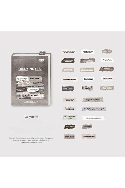 Choice4 F 50 Pcs English Label Sticker DIY Diary Decoration Sticker Album Scr...