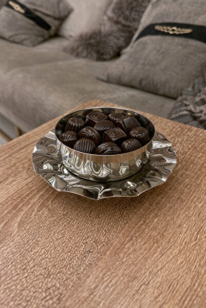 Palaces Indian steel chocolate serving dish