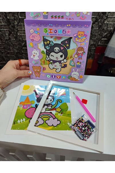 senacacollection Kuromi Elmas Dizme Boyama Seti 18x18 cm 1 ADET