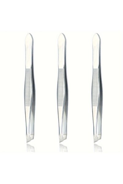 Choice مجموعة ملاقط فضية من الفولاذ المقاوم للصدأ، 3 قطع أو 5 أو 12 قطعة، لإز...